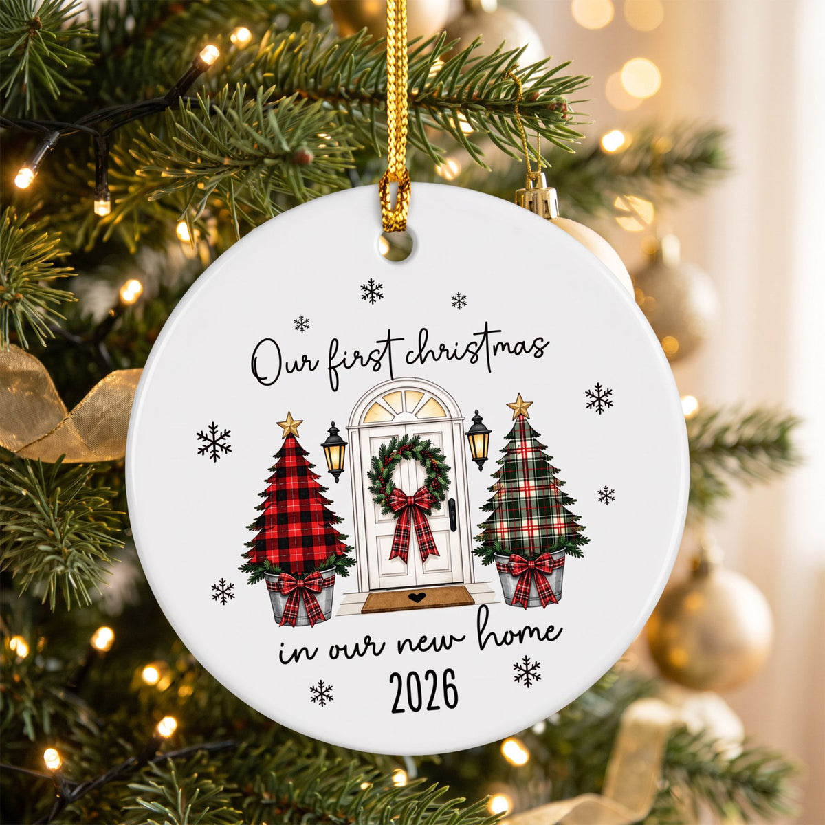 Personalised New Home Ornament - Christmas Gift - First Christmas in Our New Home
