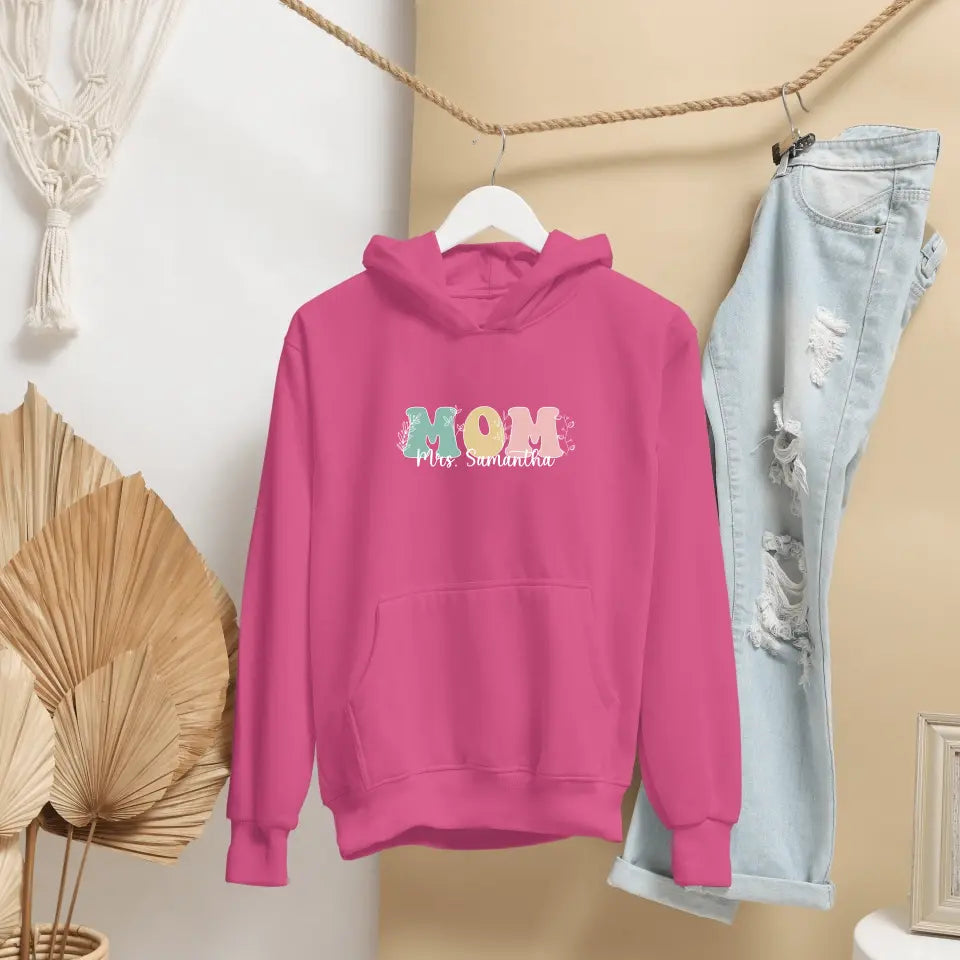 Personalised Mom Hooded Sweatshirt