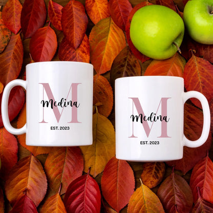 Personalised Name EST Mug