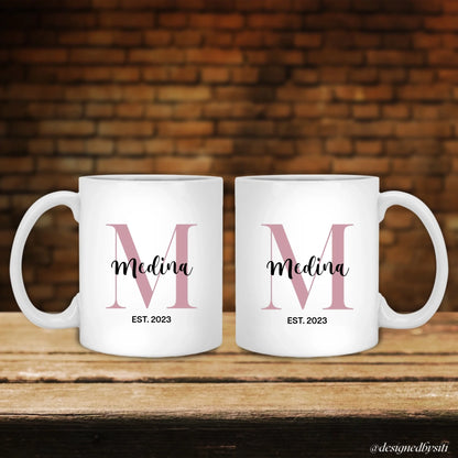 Personalised Name EST Mug