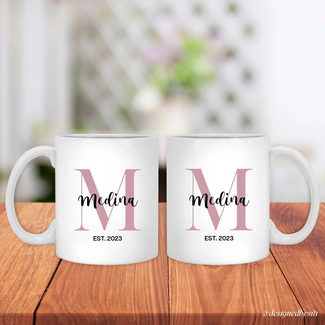 Personalised Name EST Mug