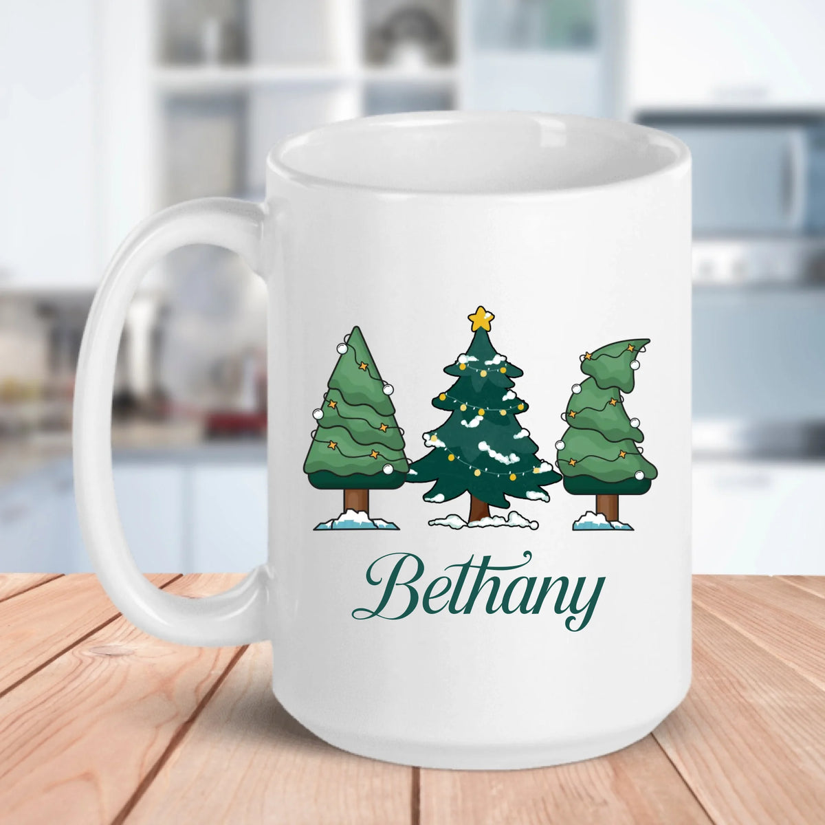 White 15oz Mug One Side 4