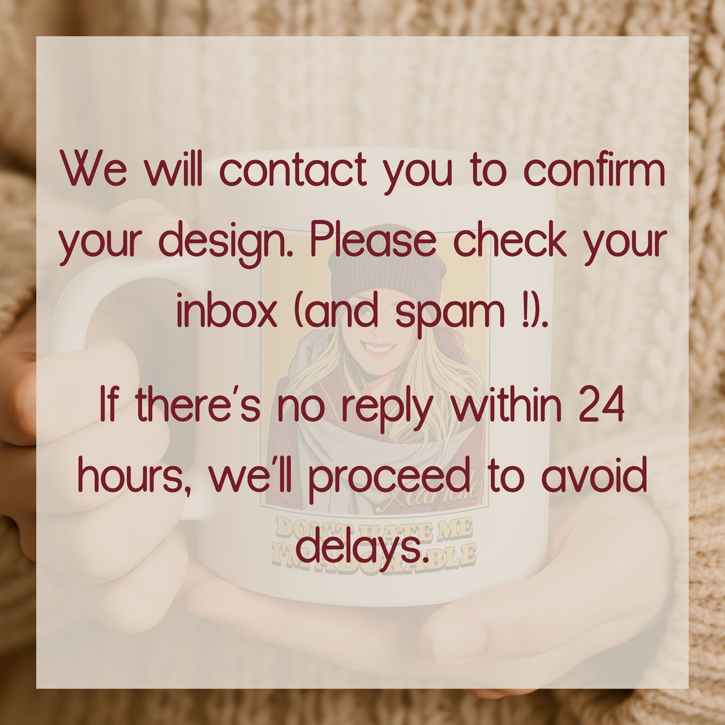 Happy Birthday Personalized Mug - Custom Cartoon Photo with Name & Message