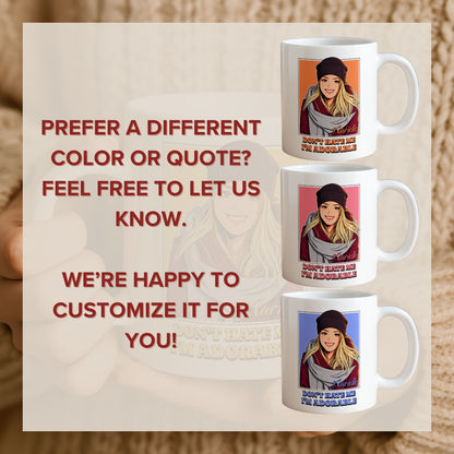 Custom Cartoon Portrait Mug - Personalized Photo Caricature Coffee Mug