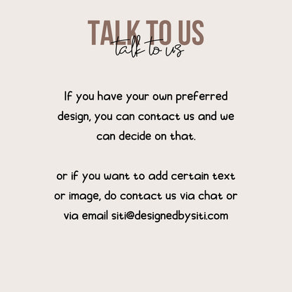 Talk to Us @DesignedbySiti