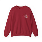 Anti Social Club Sweatshirt Cherry Red Color