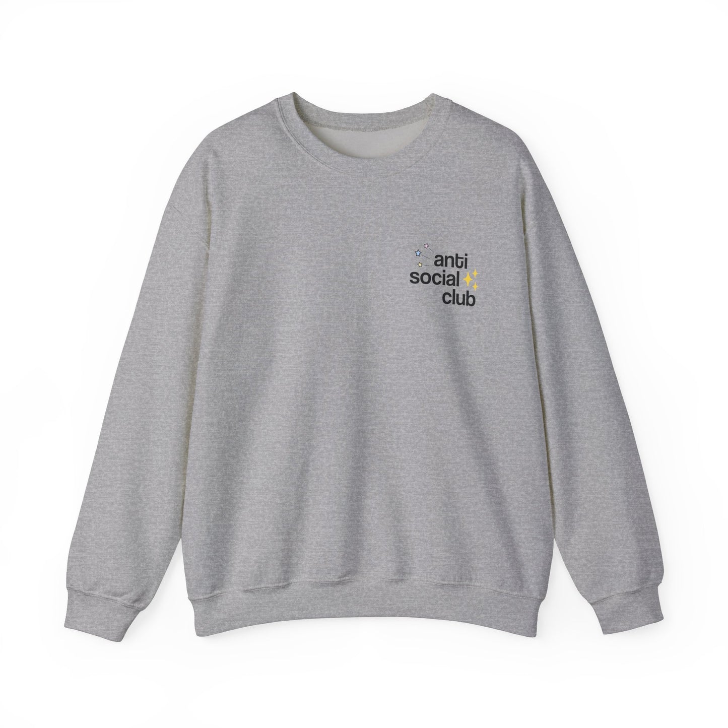 Anti Social Club Sweatshirt Sport Grey Color