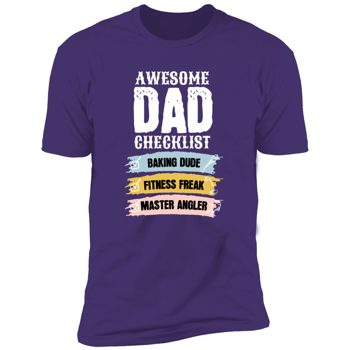 Awesome Dad Checklist T-Shirt DesignedbySiti