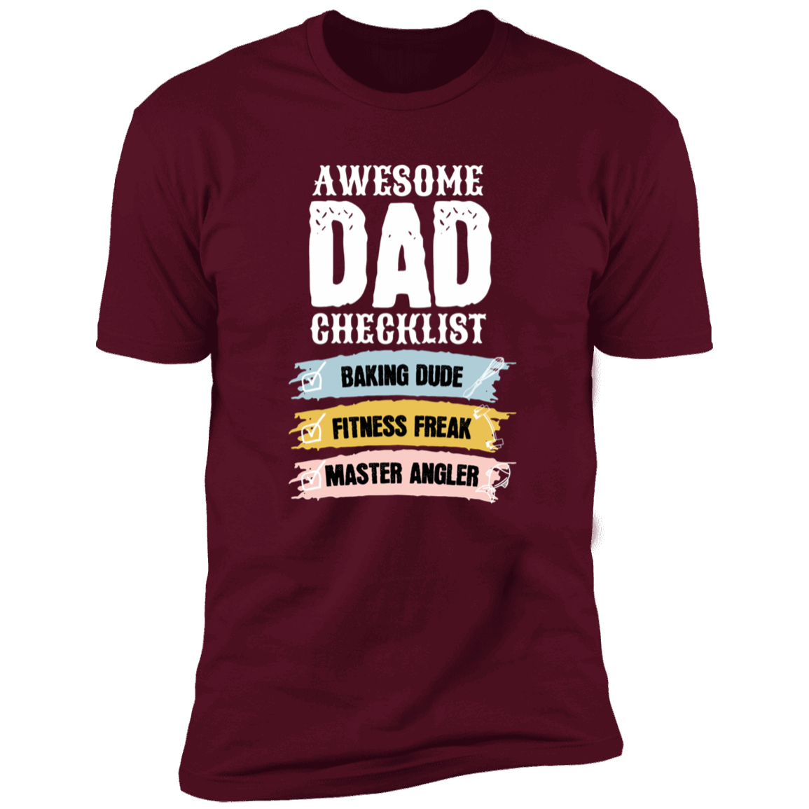 Awesome Dad Checklist T-Shirt DesignedbySiti