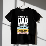 Awesome Dad Checklist T-Shirt DesignedbySiti