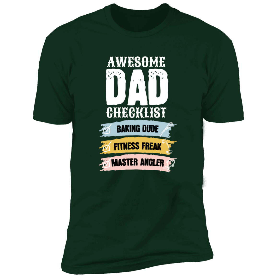 Awesome Dad Checklist T-Shirt DesignedbySiti