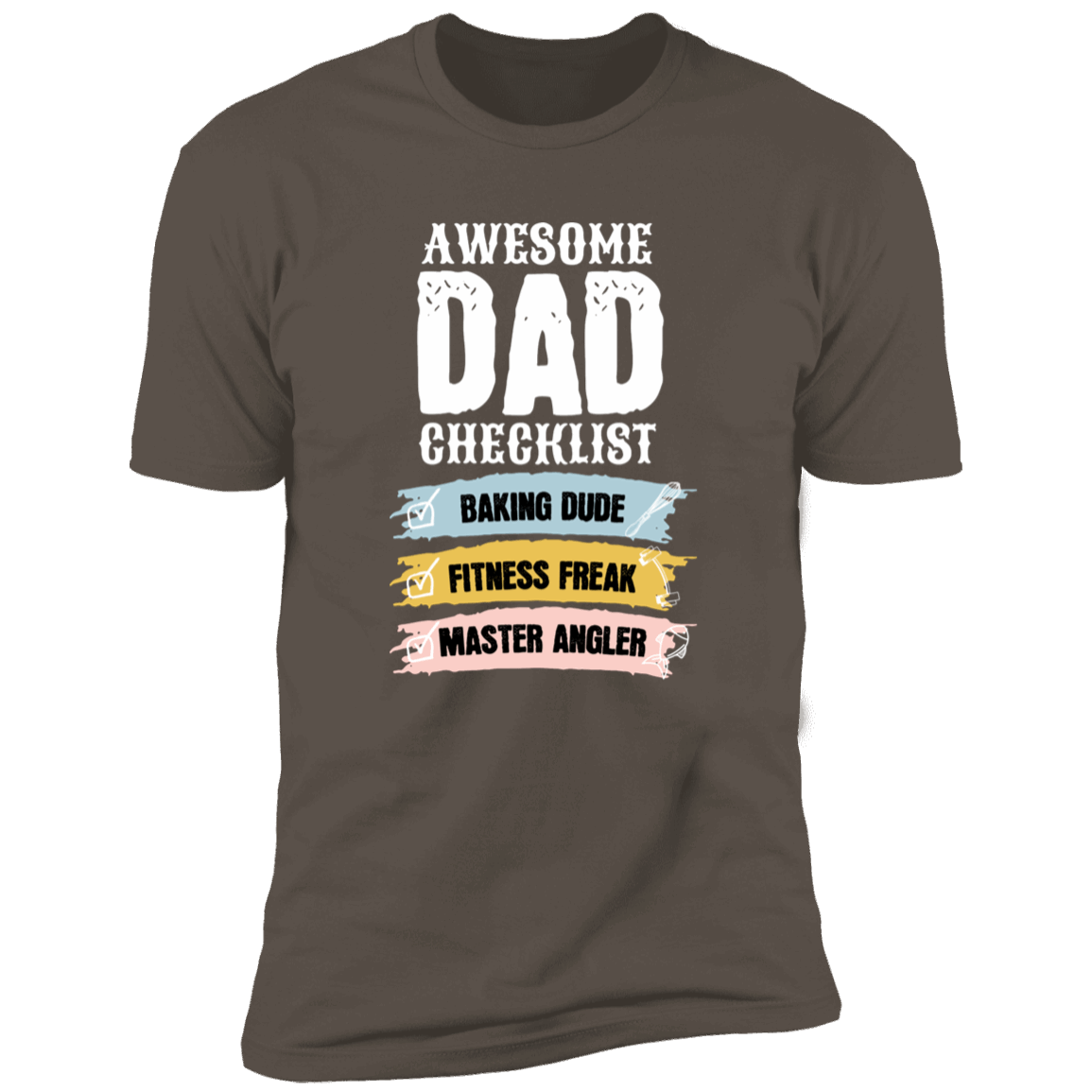 Awesome Dad Checklist T-Shirt DesignedbySiti