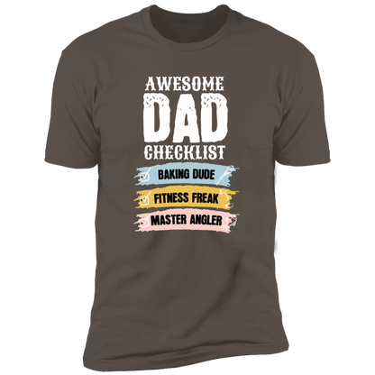 Awesome Dad Checklist T-Shirt DesignedbySiti