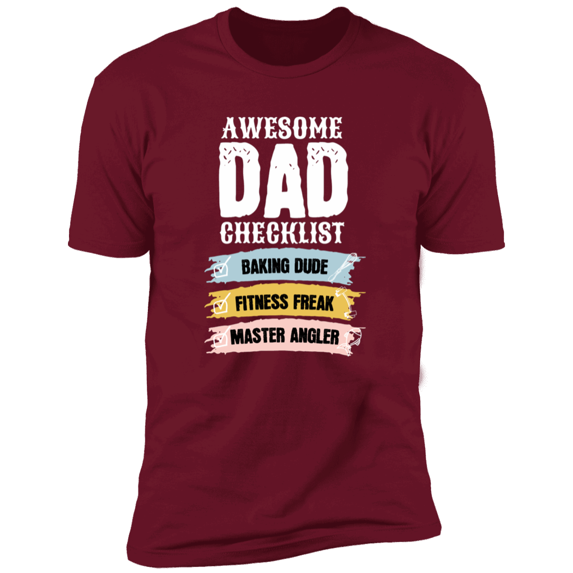 Awesome Dad Checklist T-Shirt DesignedbySiti