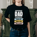 Awesome Dad Checklist T-Shirt DesignedbySiti