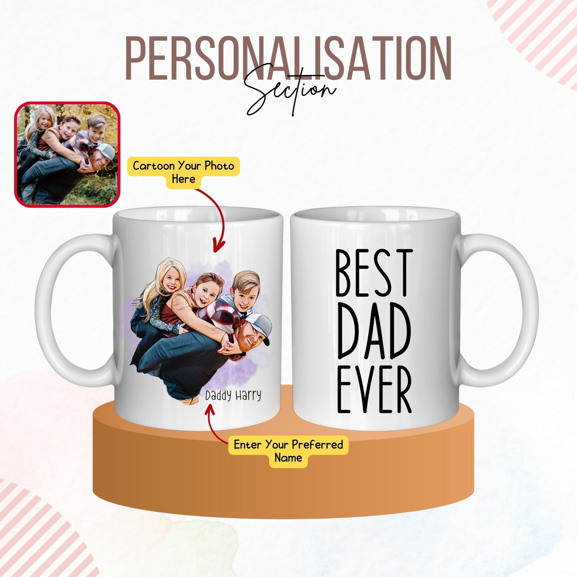 Best Dad Ever Personalisation Section