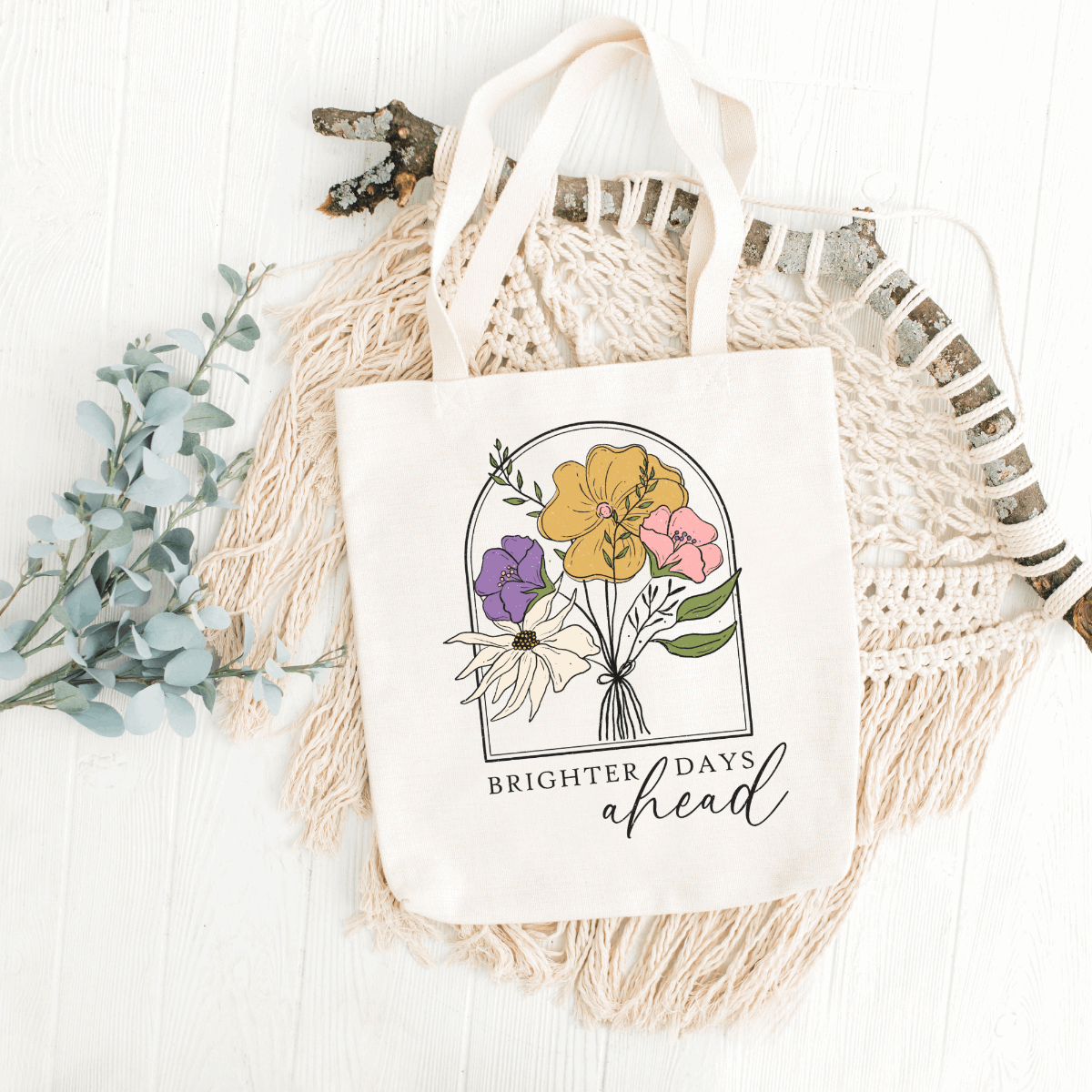 Brighter Days Ahead Tote Bag DesignedbySiti