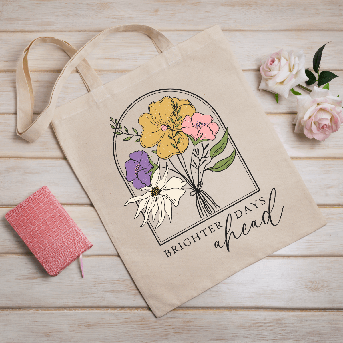 Brighter Days Ahead Tote Bag DesignedbySiti