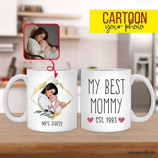 cartoon my best mommy mug