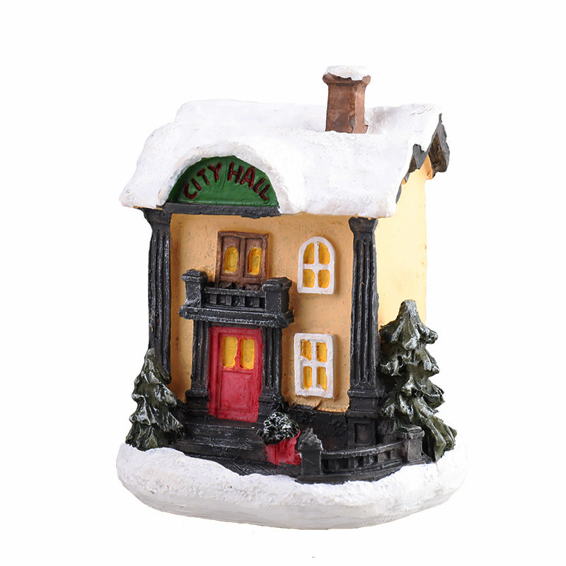Christmas Resin Micro House Decor DesignedbySiti