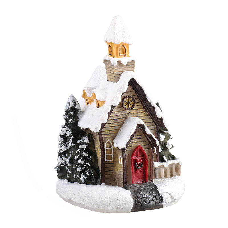 Christmas Resin Micro House Decor DesignedbySiti