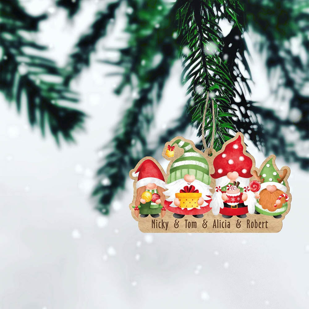 Custom Family Name Christmas Tree Ornament Decors DesignedbySiti