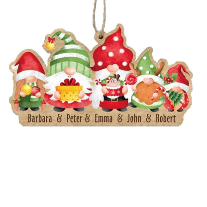 Custom Family Name Christmas Tree Ornament Decors DesignedbySiti
