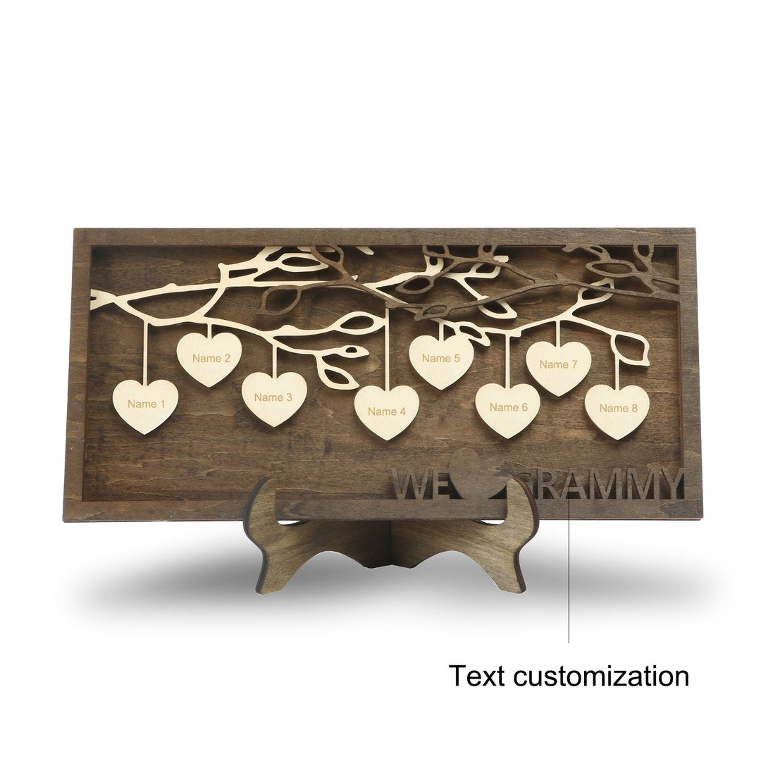 Custom Family Name Wooden Ornament DesignedbySiti