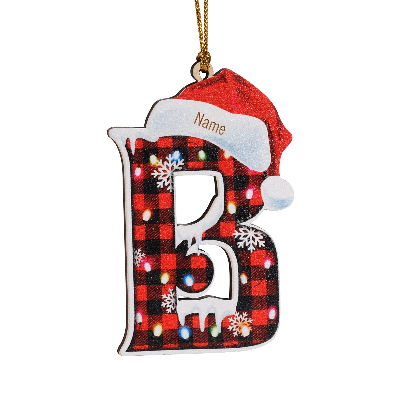Custom Name 26 Letters Christmas Ornament DesignedbySiti