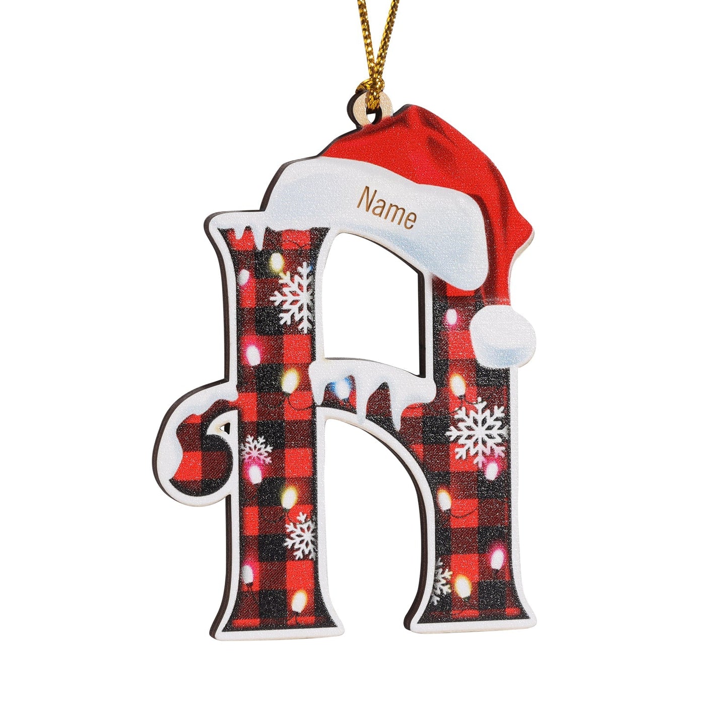 Custom Name 26 Letters Christmas Ornament DesignedbySiti