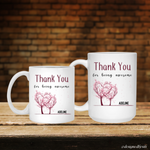 Custom Thank You for Being Awesome Mug DesignedbySiti
