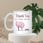 Custom Thank You for Being Awesome Mug DesignedbySiti
