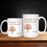 Custom Thank You for Your Services Mug DesignedbySiti