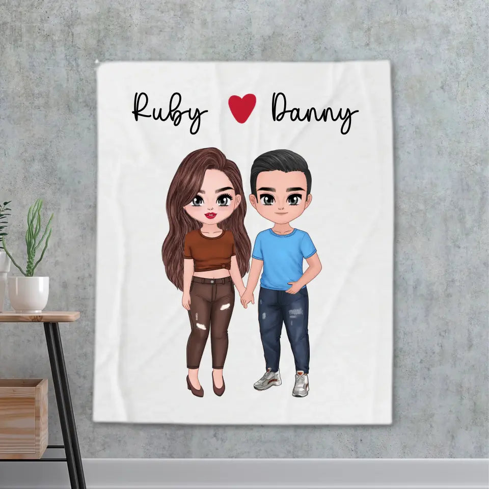 Customised Couple Blanket DesignedbySiti