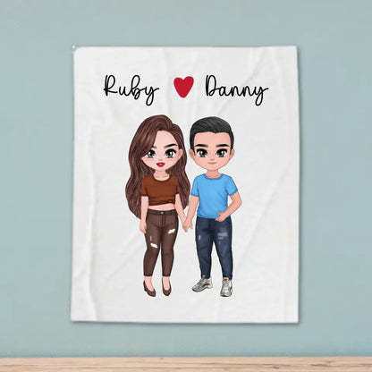 Customised Couple Blanket DesignedbySiti