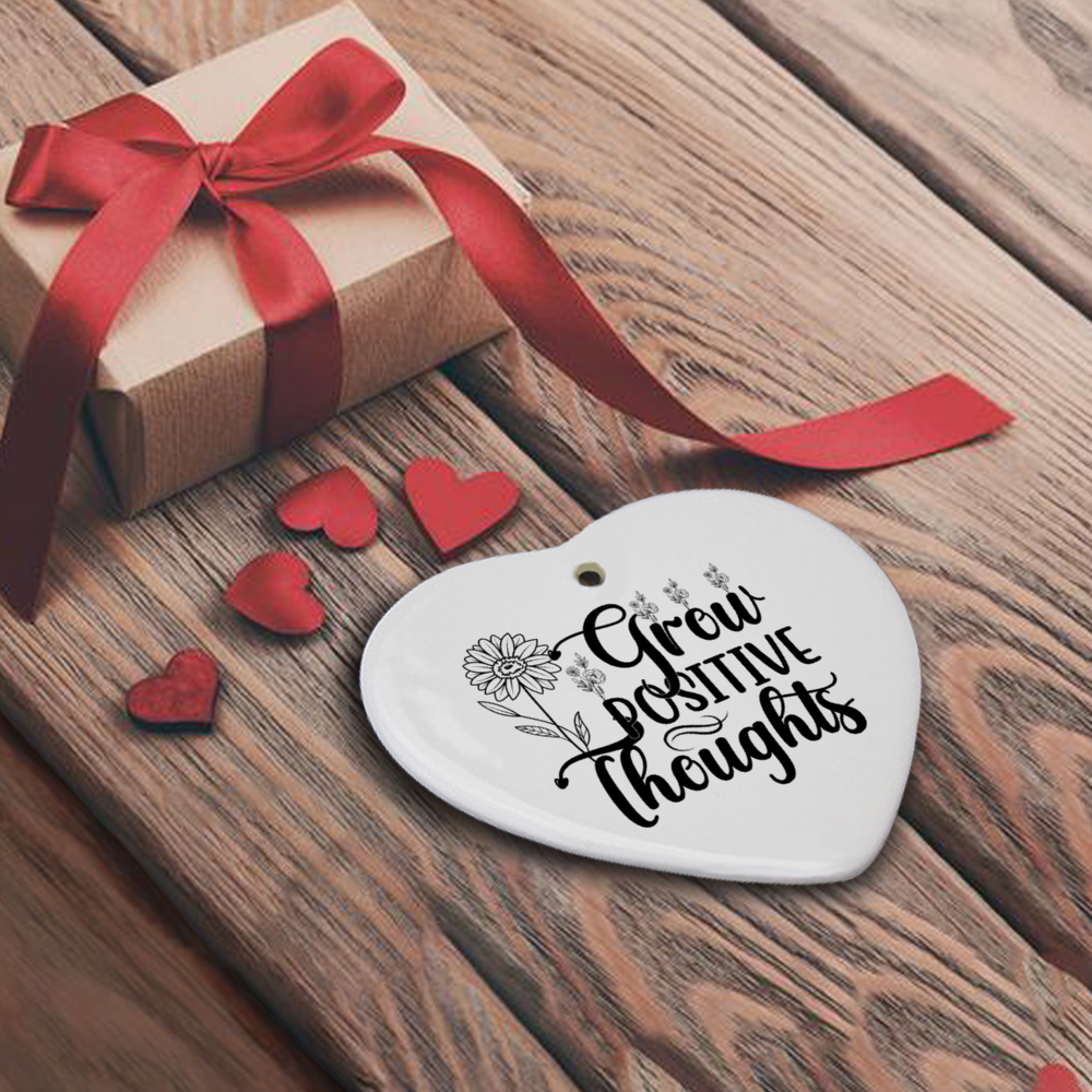 Grow Positive Thoughts Ornaments DesignedbySiti