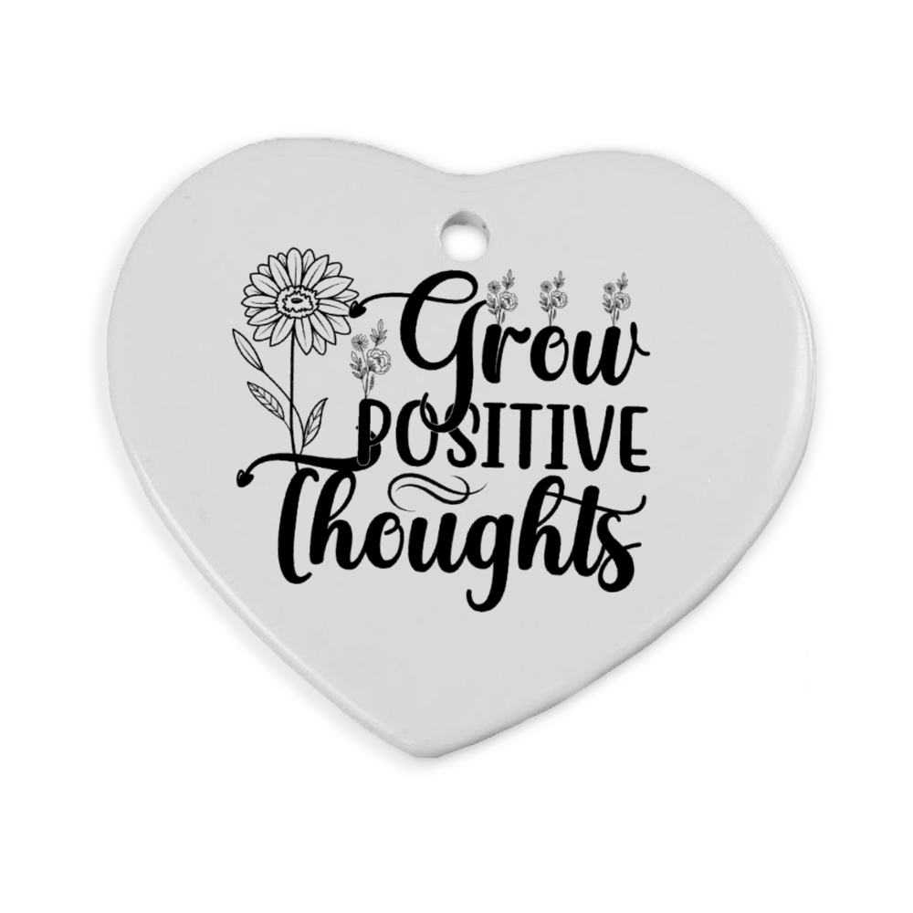 Grow Positive Thoughts Ornaments DesignedbySiti