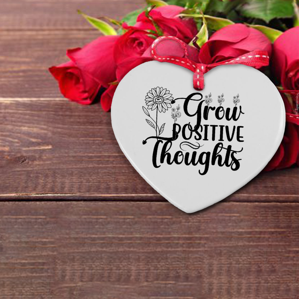 Grow Positive Thoughts Ornaments DesignedbySiti