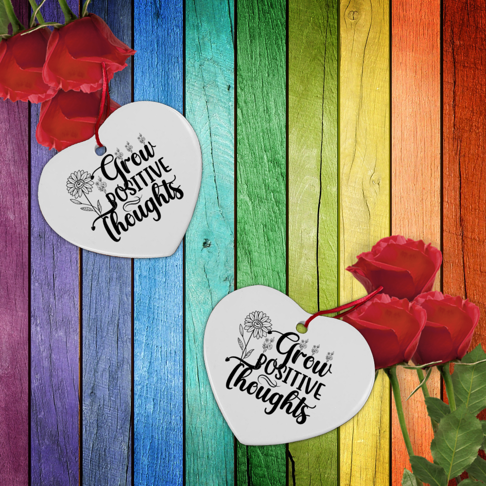 Grow Positive Thoughts Ornaments DesignedbySiti