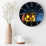 Halloween Non-ticking Wooden Wall Clock DesignedbySiti