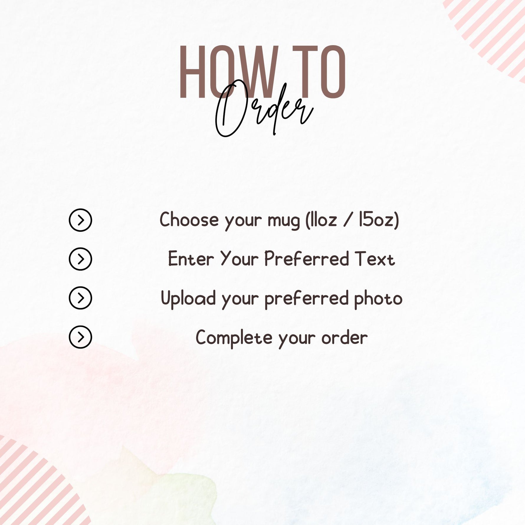 easiest way on how to order your own floral photo mom mug