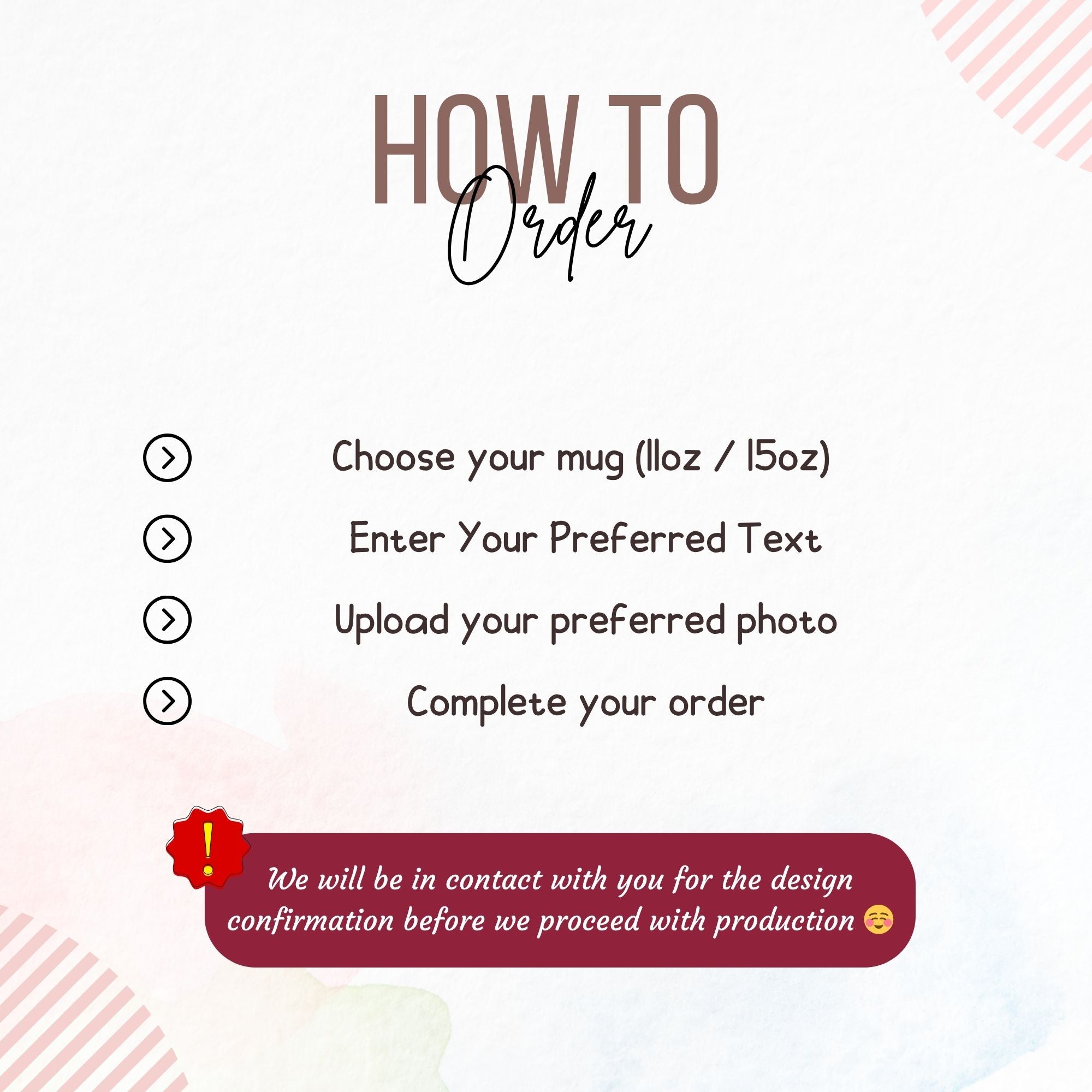 Step-by-step guide on how to order a personalized graduation mug