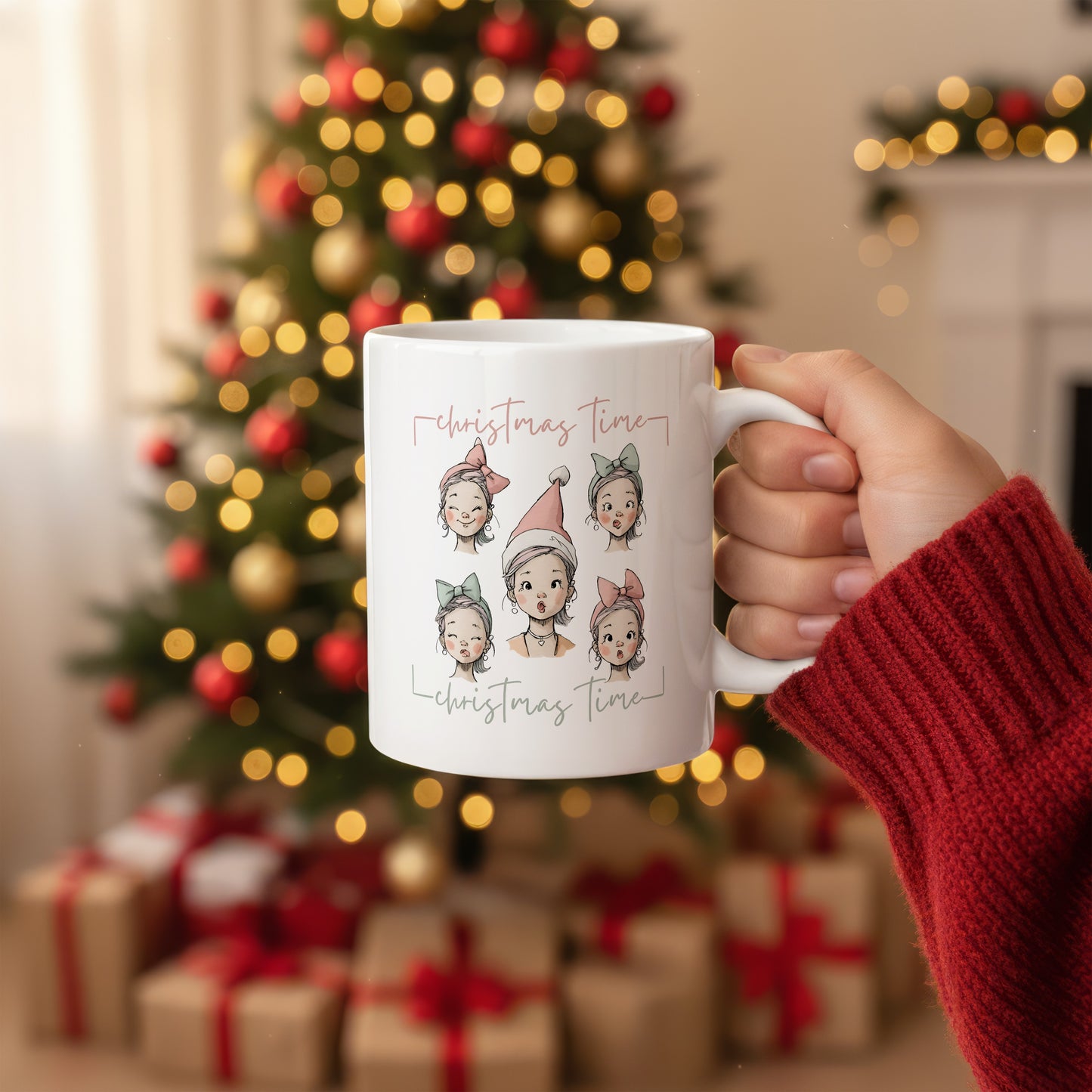 Christmas Girl Time 11oz 15oz Ceramic Mug