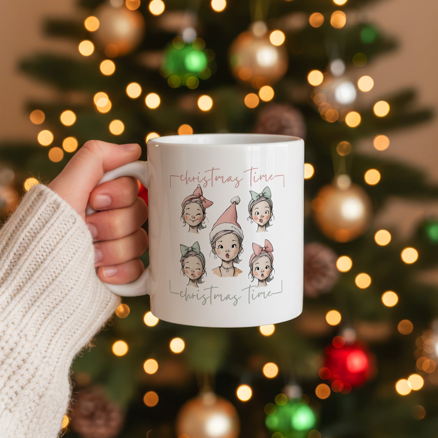 Christmas Girl Time 11oz 15oz Ceramic Mug