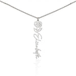 Mom Daughter Birth Flower Necklace DesignedbySiti