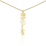 Mom Daughter Birth Flower Necklace DesignedbySiti