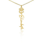Mom Daughter Birth Flower Necklace DesignedbySiti