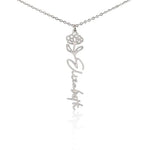Mom Daughter Birth Flower Necklace DesignedbySiti