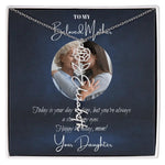 Mom Daughter Birth Flower Necklace DesignedbySiti