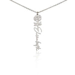 Mom Daughter Birth Flower Necklace DesignedbySiti